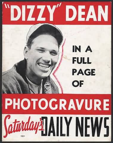 Photogravure Dizzy Dean